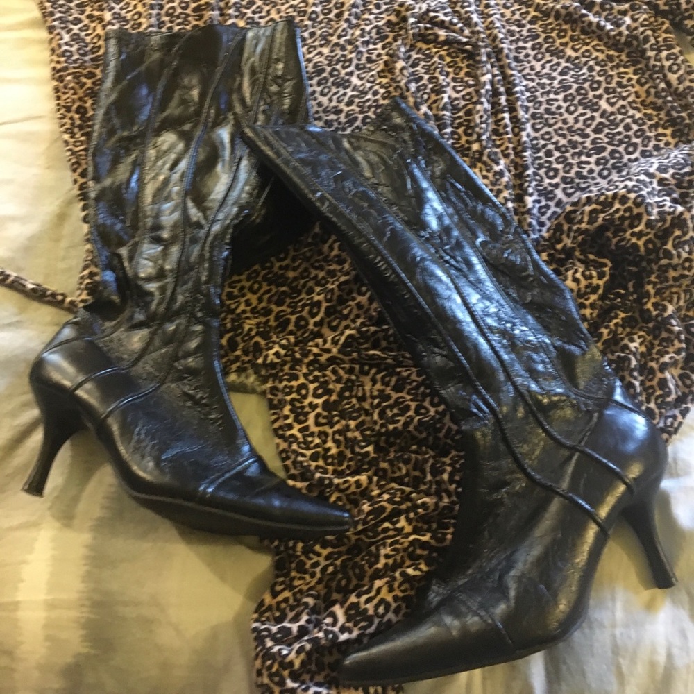 Black high boots